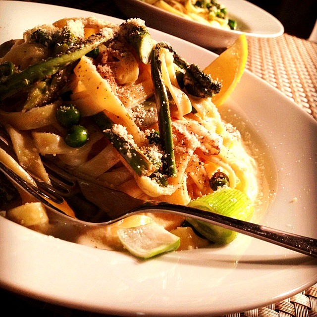 Spring Tagliatelle with lemon cream sauce 🍋 春のタリアテッレ レモンクリームソース